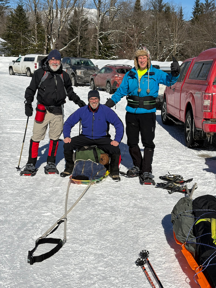 Parking lot at the trailhead